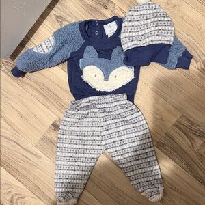 Cozy Blue Fox Kids Matching Set